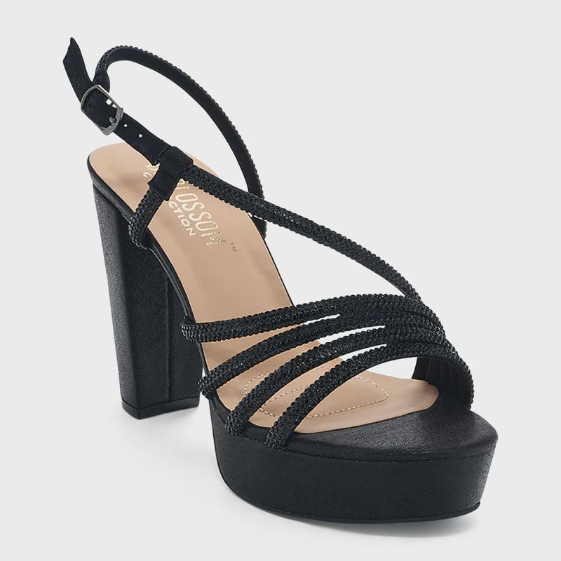Trista Black Heel Shoe