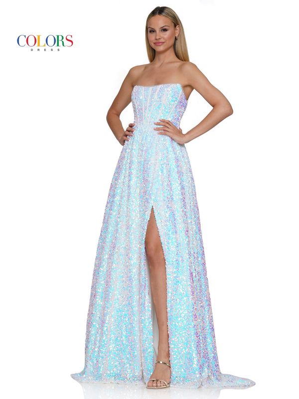 3229 Off White Colors Dress