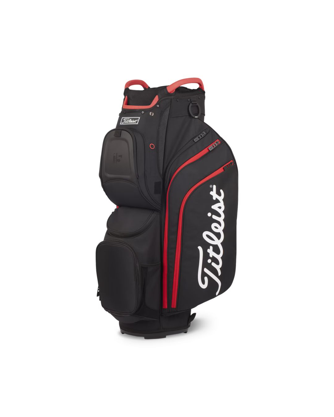 Titleist 15 Cart Bag TB22CT8X, Color: 006 BLK/BLK/RED