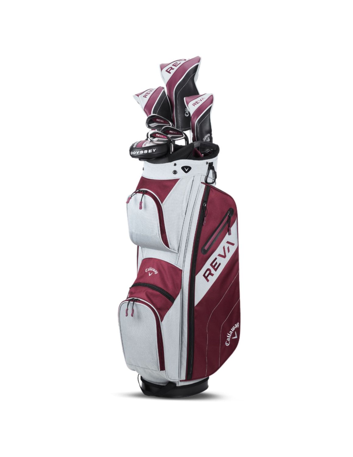 Callaway Wmns  REVA (24)  8pc Cart Bag Set, Hand: RH Eggplant