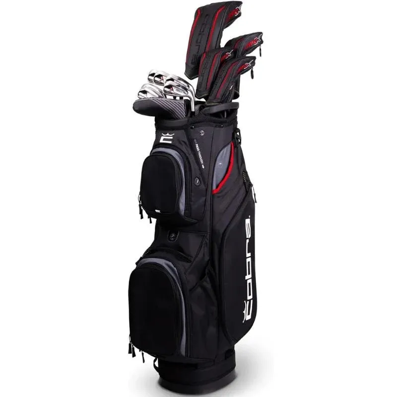 Cobra Mens Air-X 2 Pkg Set GRPH Lite (25) BX8101 Blk/Red RH