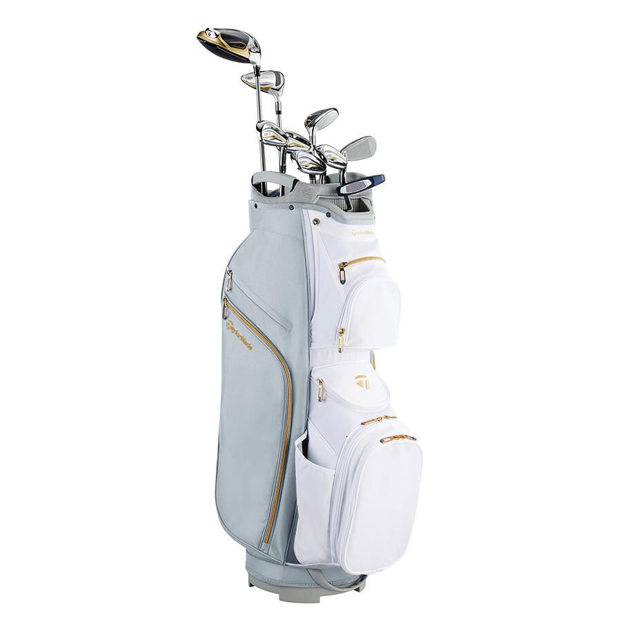 Taylormade Kalea Premiere Gold/Grey/White 10pc Package set RH N2903403
