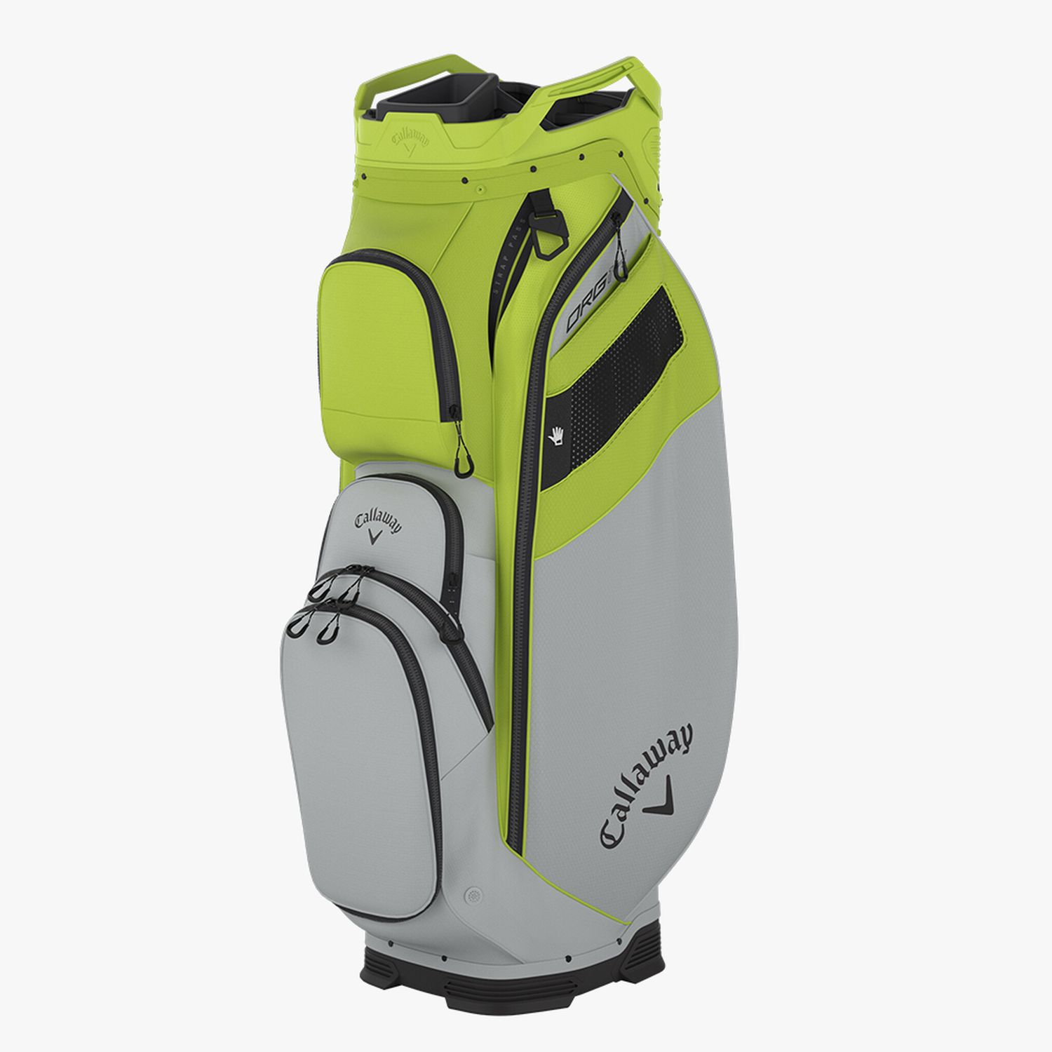 Callaway Cart Bag Org 14 (26) A00487, Color: Lime/Silver