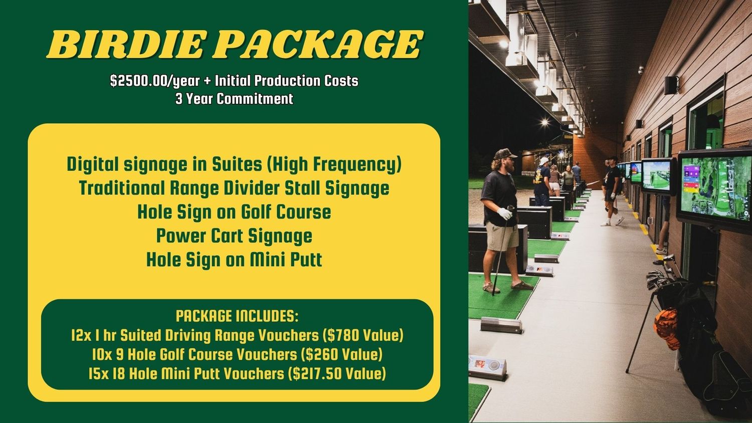 Birdie Advertising Package