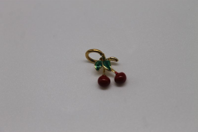 Gold Sweet Cherry Duo Charm