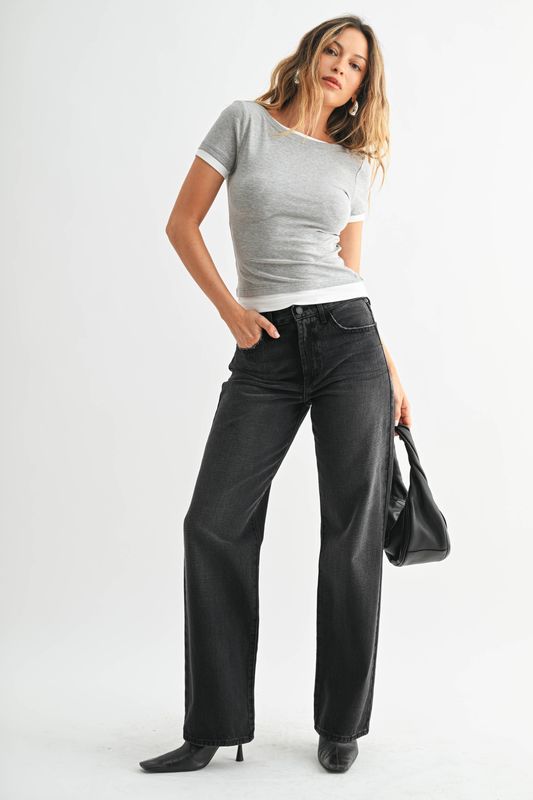 BP446N - WBLK - Relaxed Straight