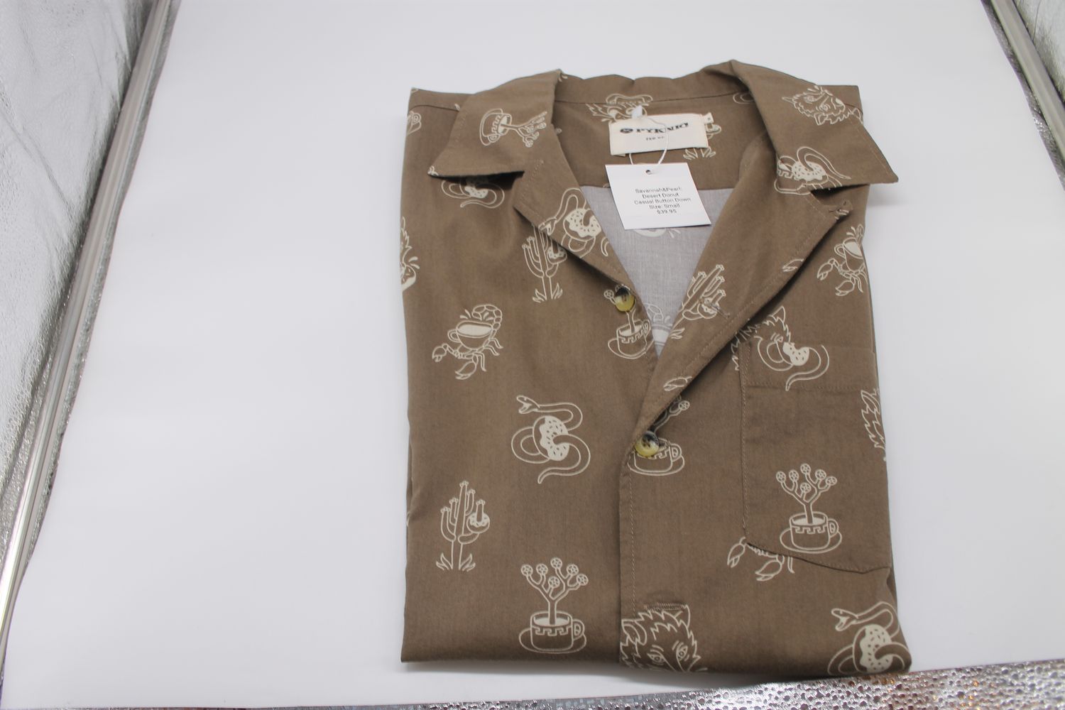 Desert Donuts Casual Button Up Shirt Unisex