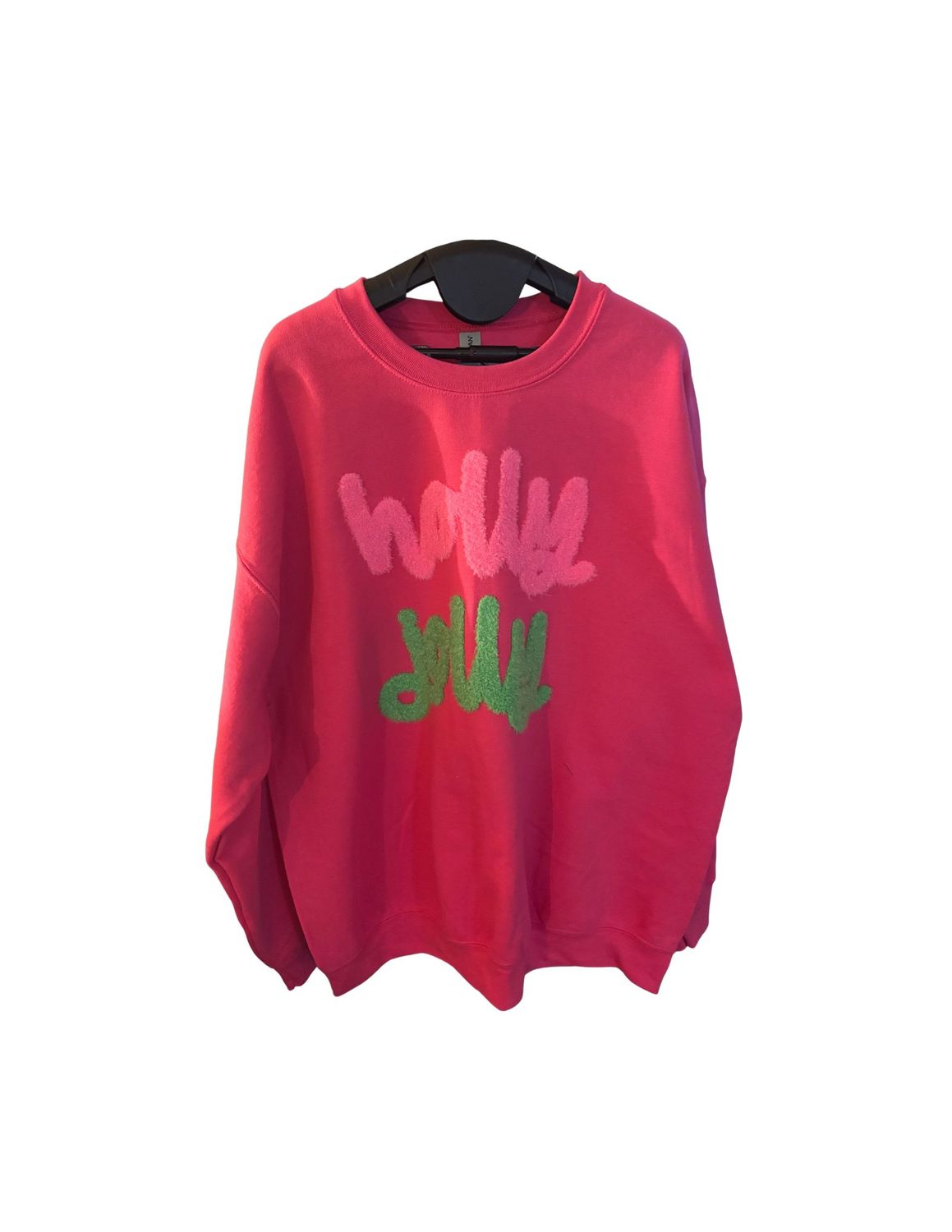 BCC "Holly Jolly" Sweatshirt, Size: XL, Color: Pink