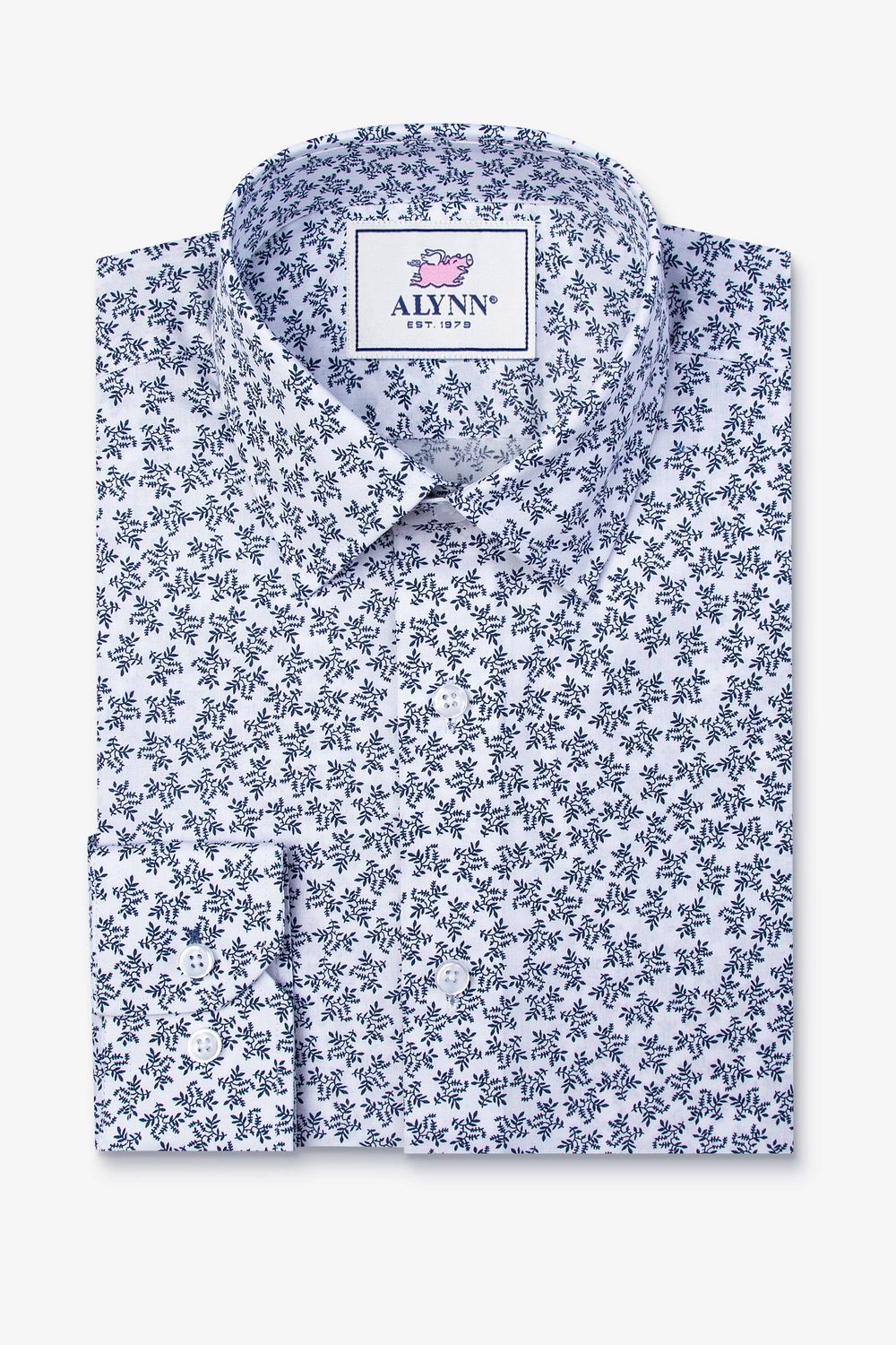 Brooks Floral Untuckable Classic Fit Dress Shirt by Alynn, Size: XL