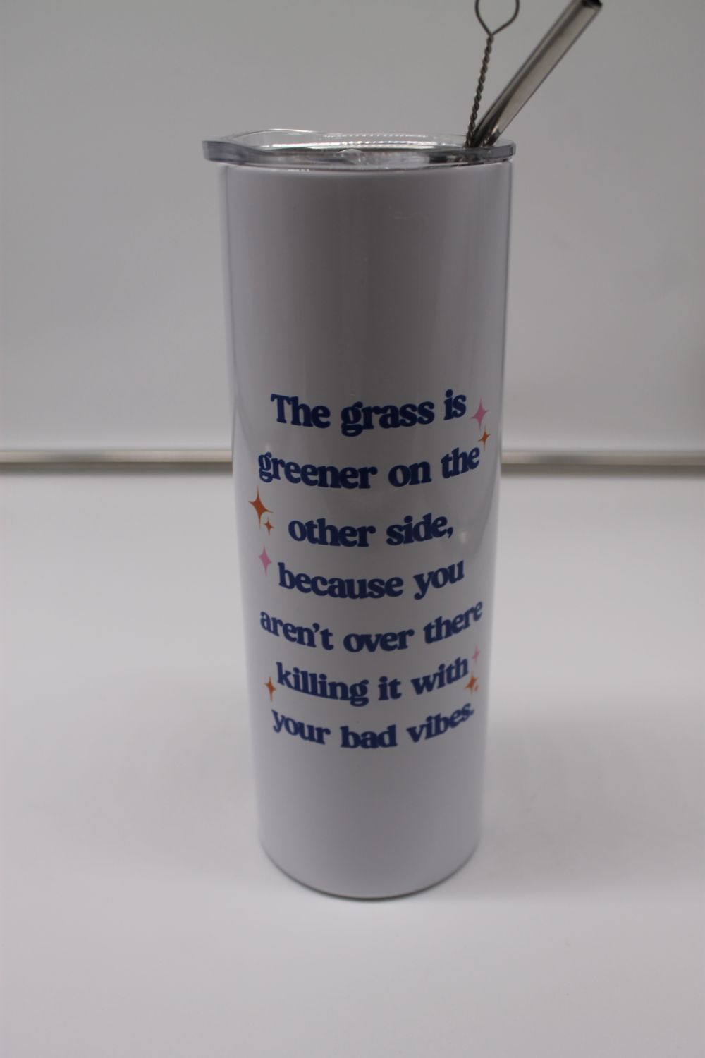 The Grass is Greener Funny Tall Travel Cup