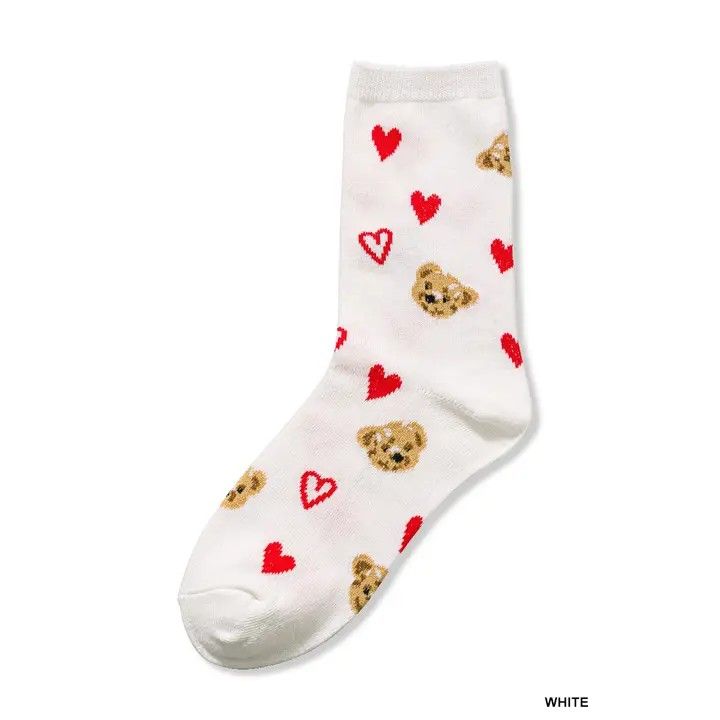 Teddy Bear Heart Socks Teddy Bear Heart Socks