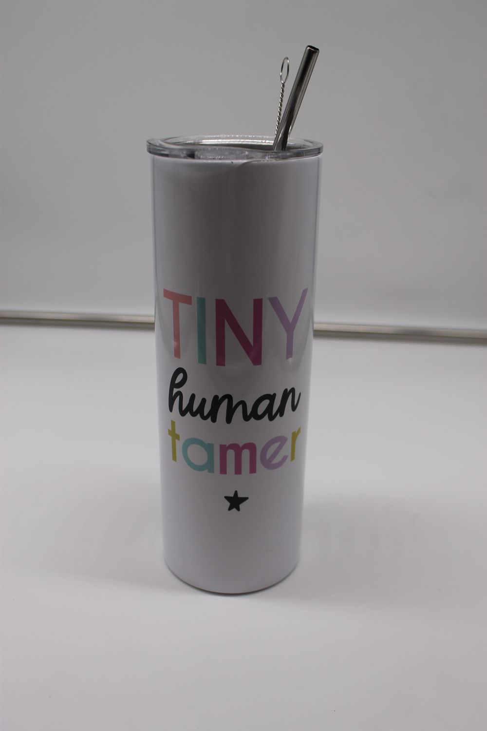 Tiny Human Tamer Teacher Stainless Tall Travel Cup