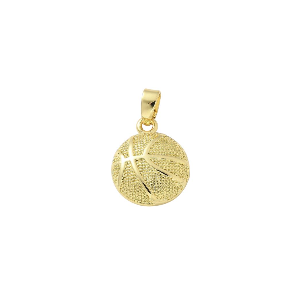 Gold Basketball Charm Gold Basketball Charm