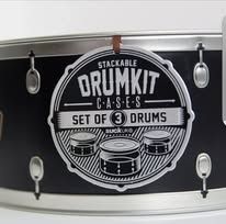 Drum Kit Storage Tins - Set of Three