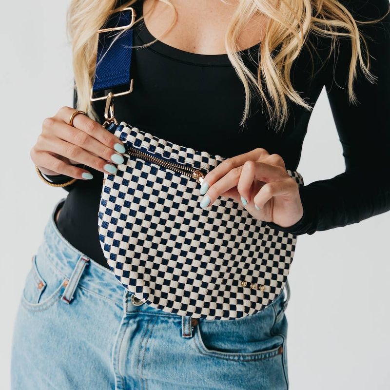 Westlyn Woven Bum Bag - Checkered