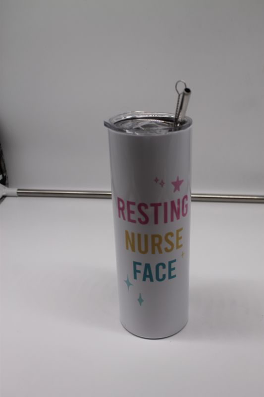 Resting Nurse Face 20oz Stainless Steel Tall Travel Cup