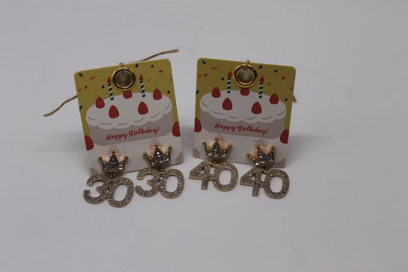Birthday Celebration Rhinestone Earrings