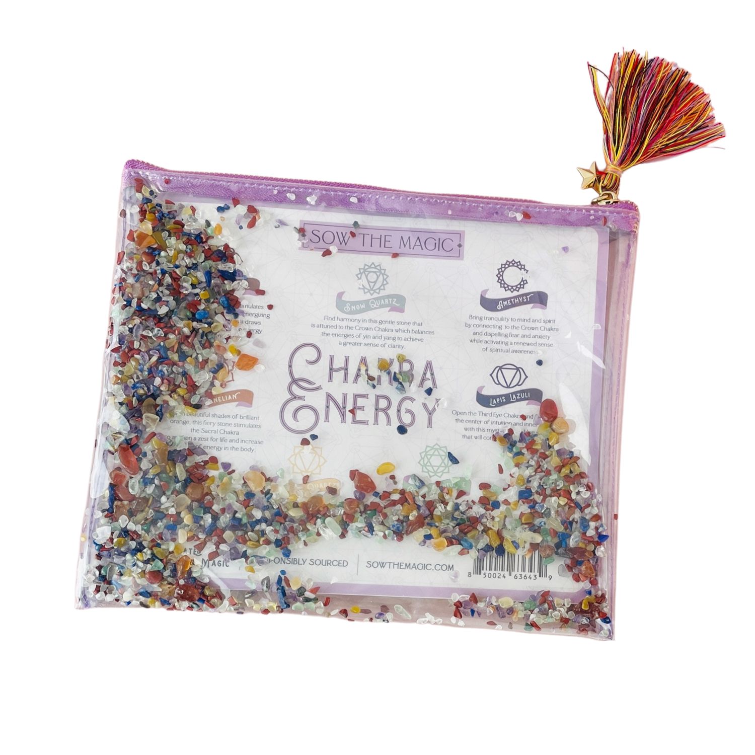 Chakra Energy Gemstone Cosmetic Bag