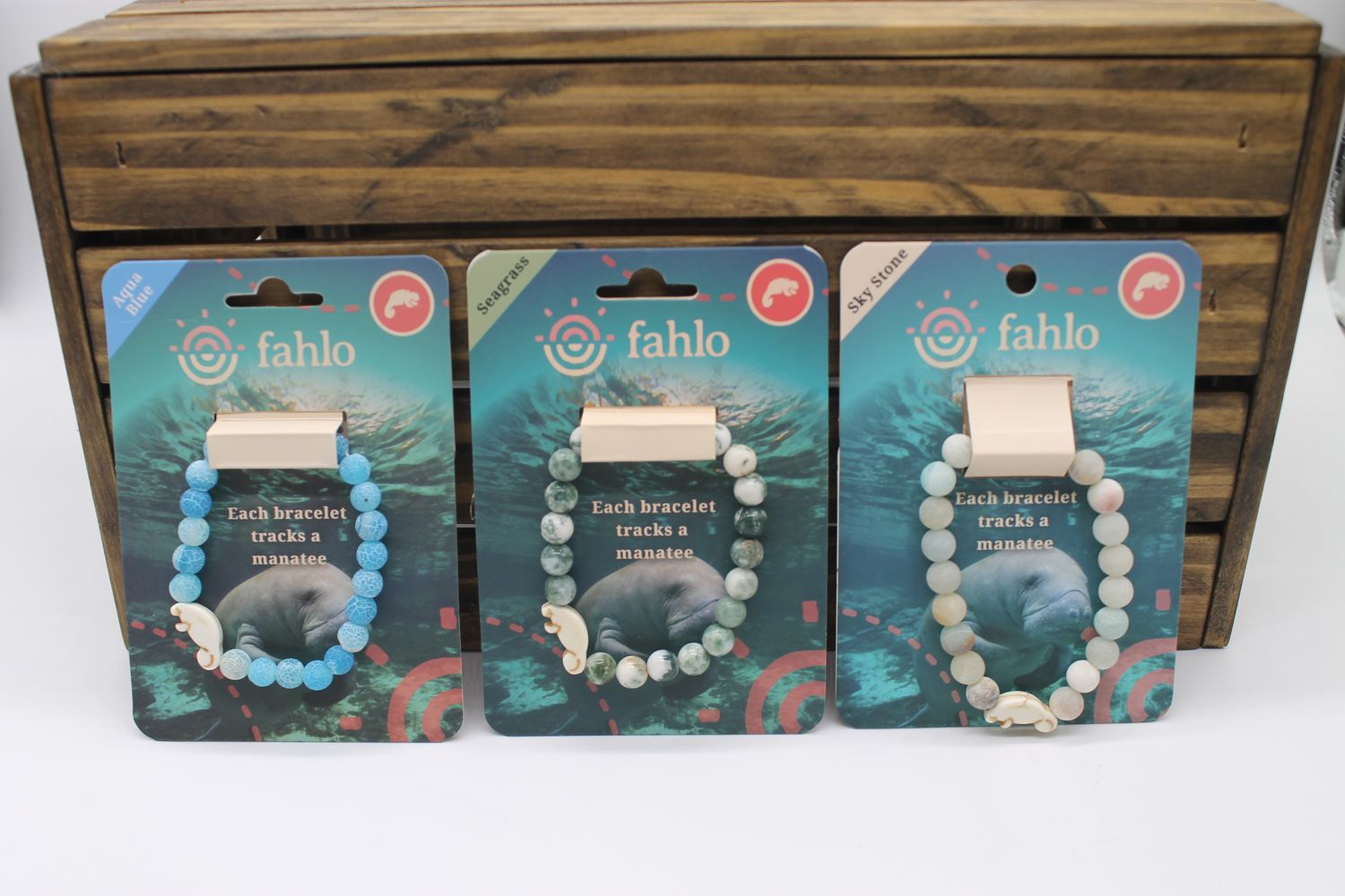 Fahlo Manatee Bracelet, Color: Sky Stone