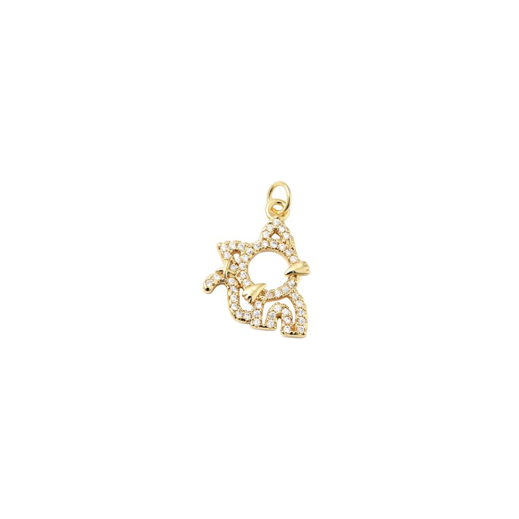 Gold Dazzle Meow Charm