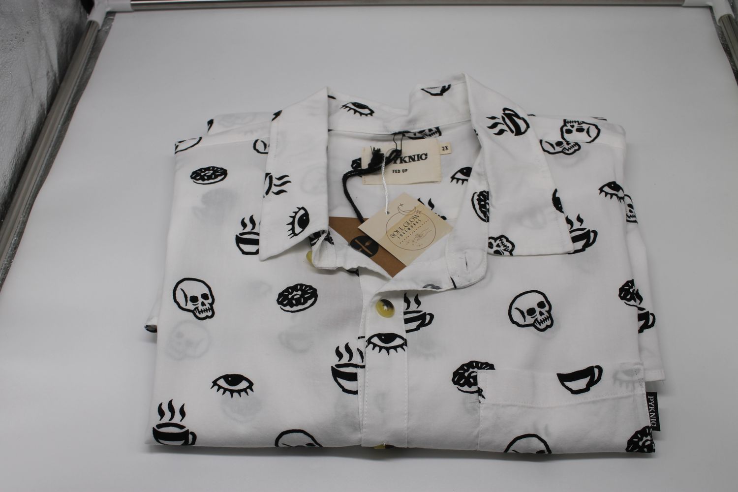 Morning Glory Coffee Casual Button Down Shirt Men & Women