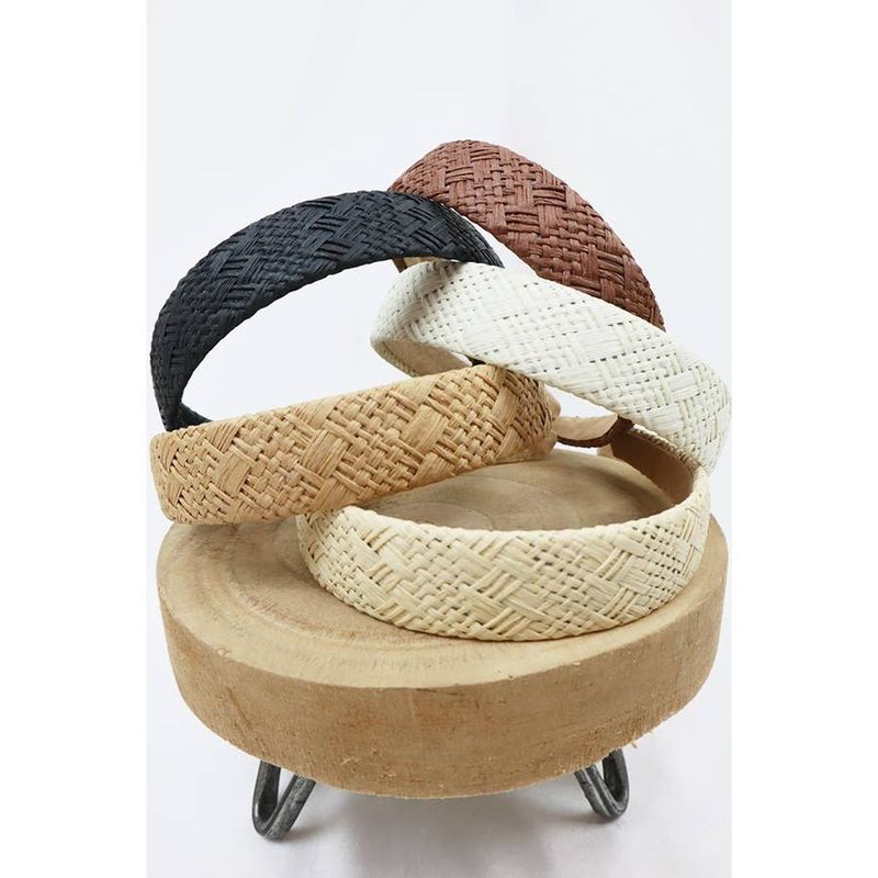 Woven Straw Summer Headband