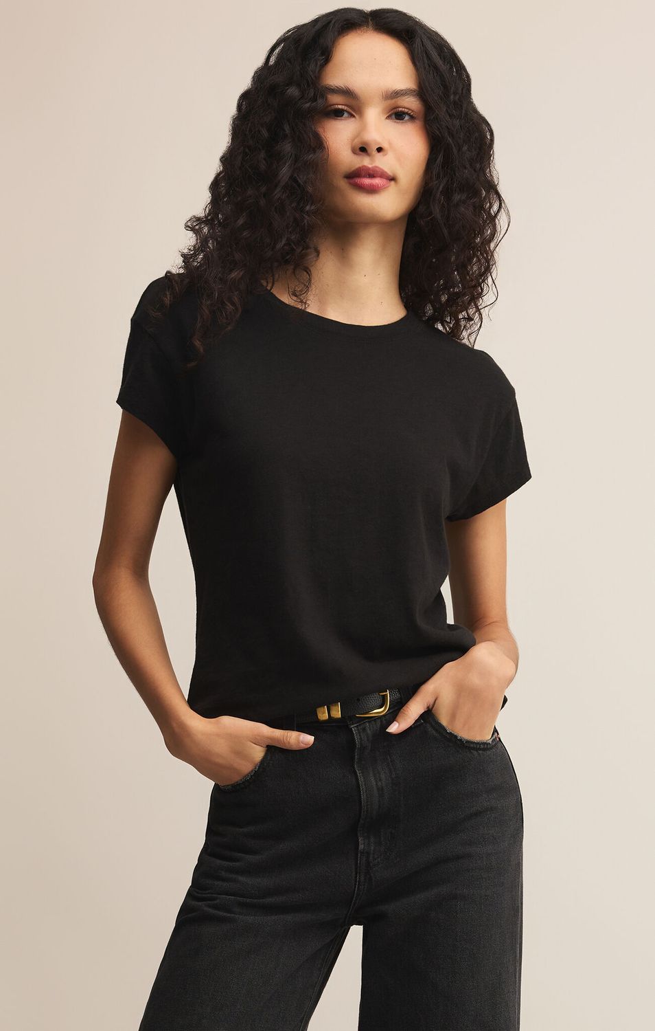 Modern Slub T, Black