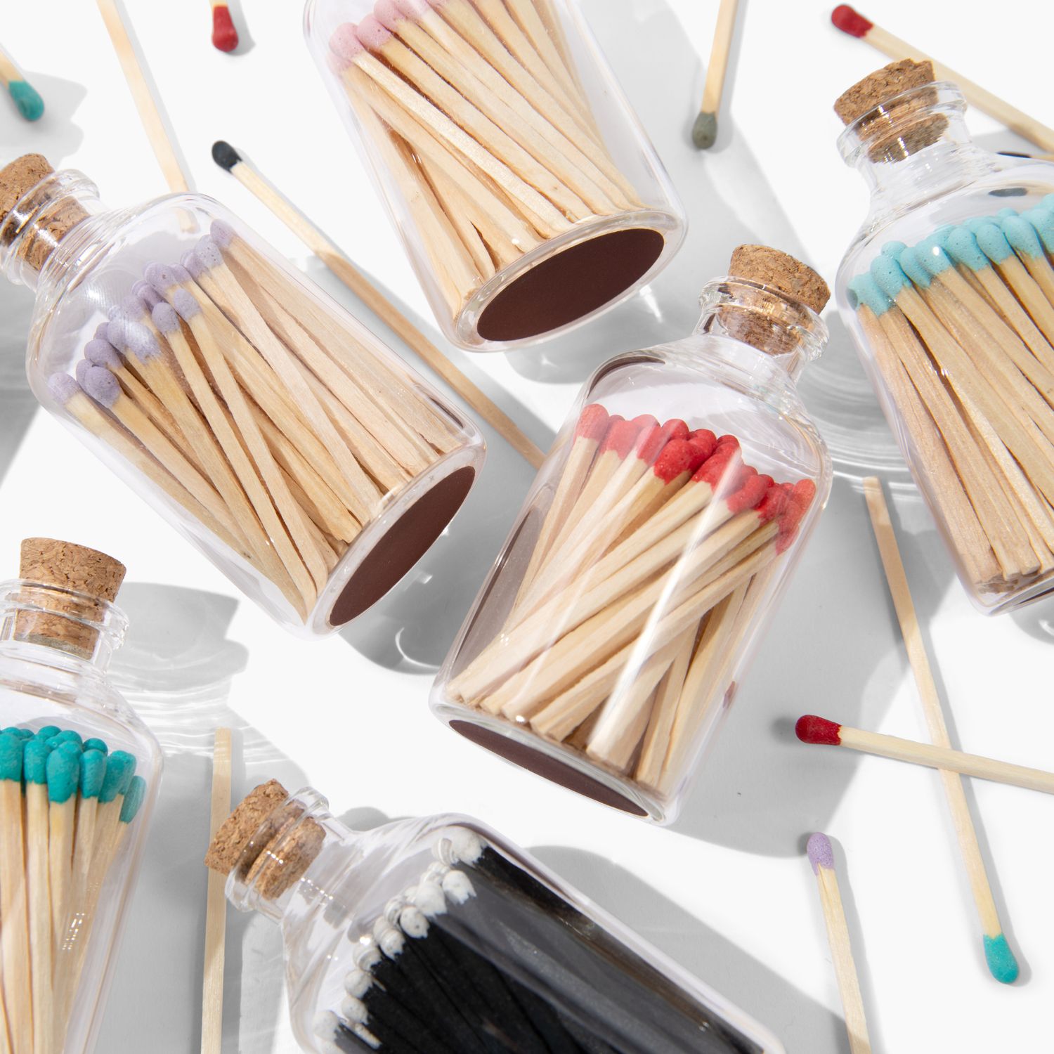 Glass Match Jar - Apothecary Style 3" Tall