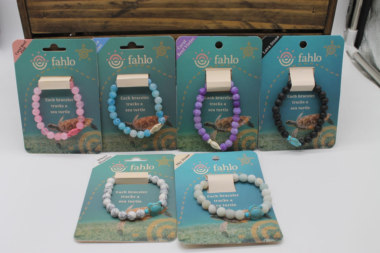 Fahlo Sea Turtle Bracelet, Color: Coral Reef Violet