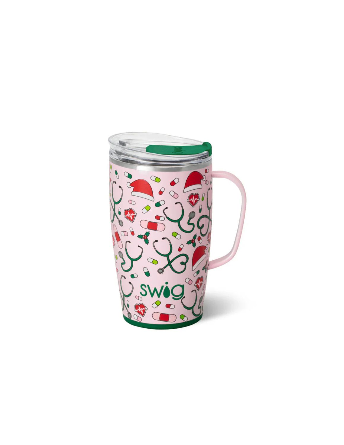 Santa's Scrubs Travel Mug 18 oz