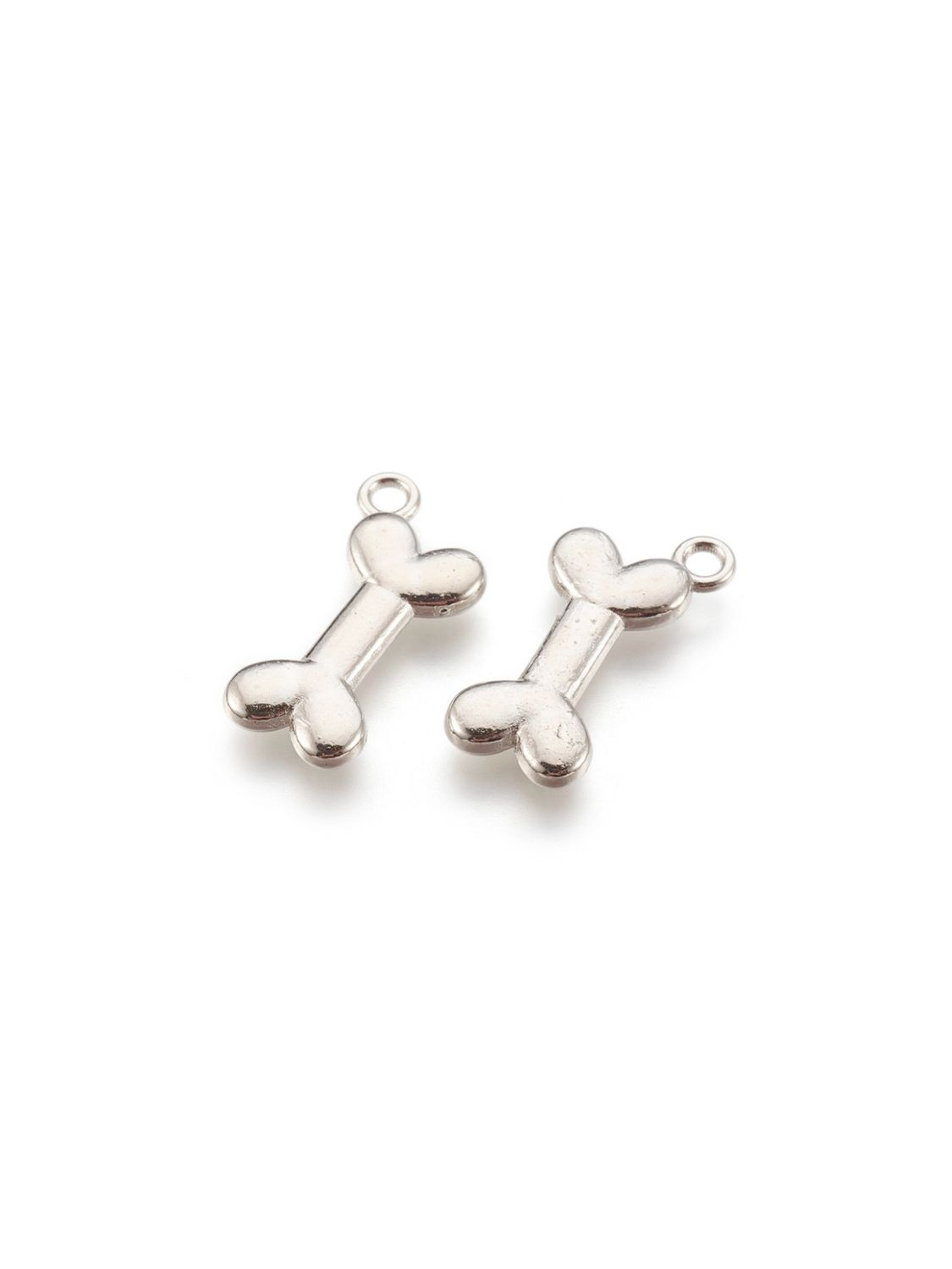 Silver Good Boy! Dog Bone Charm