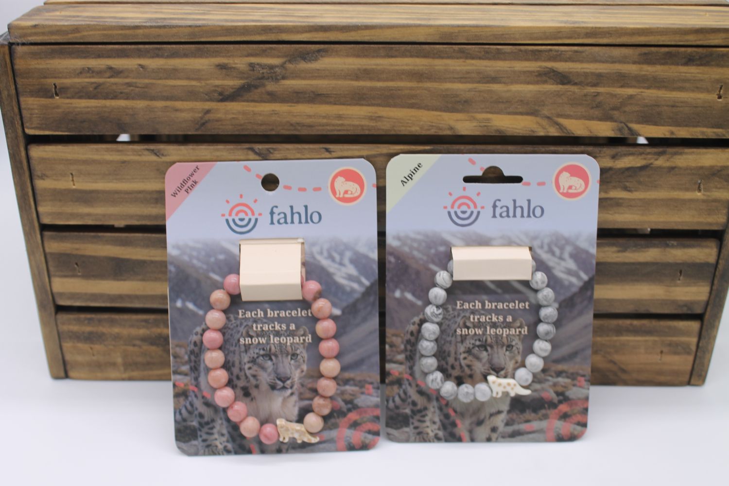 Fahlo Snow Leopard Bracelet, Color: Wildflower Pink