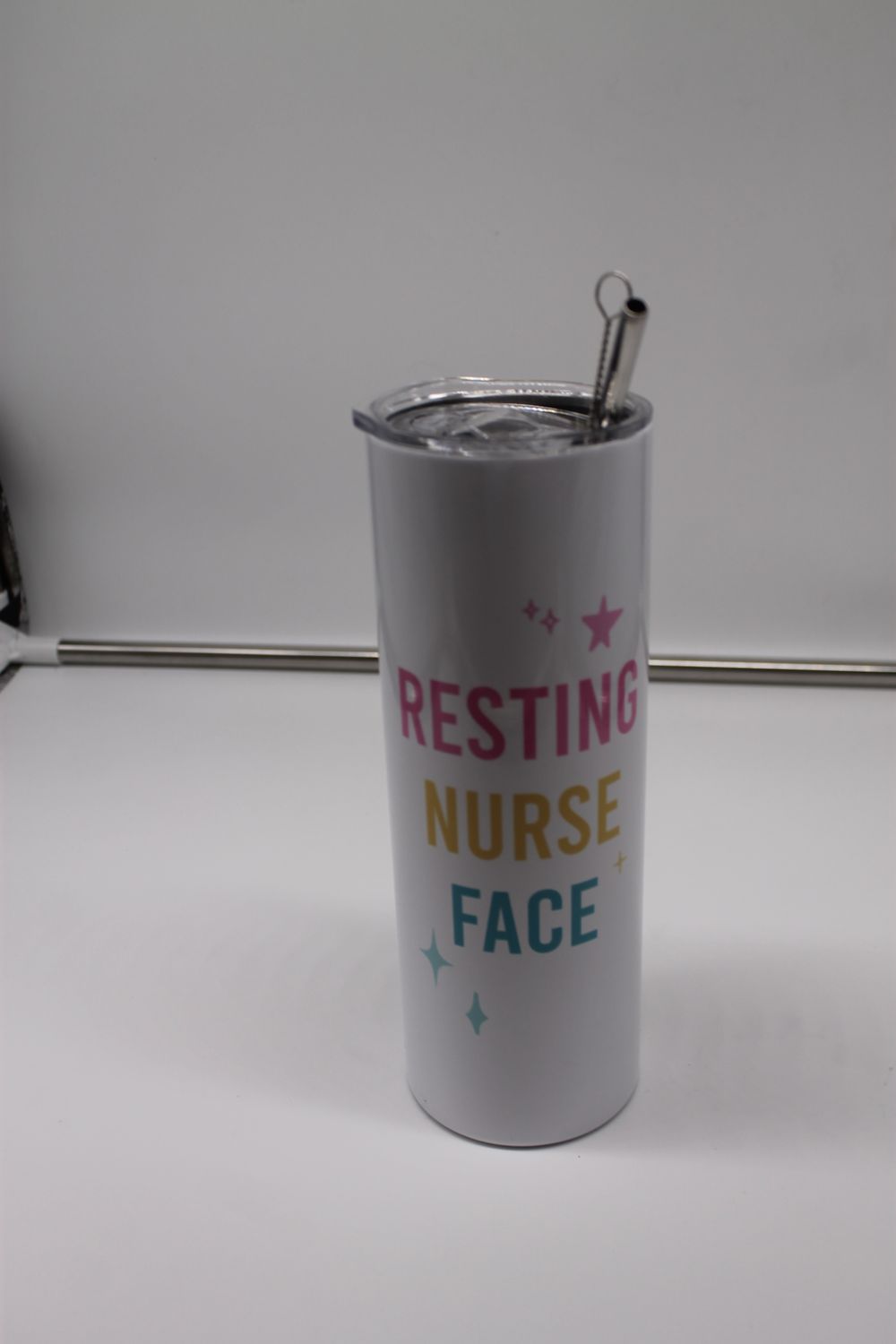 Resting Nurse Face 20oz Stainless Steel Tall Travel Cup