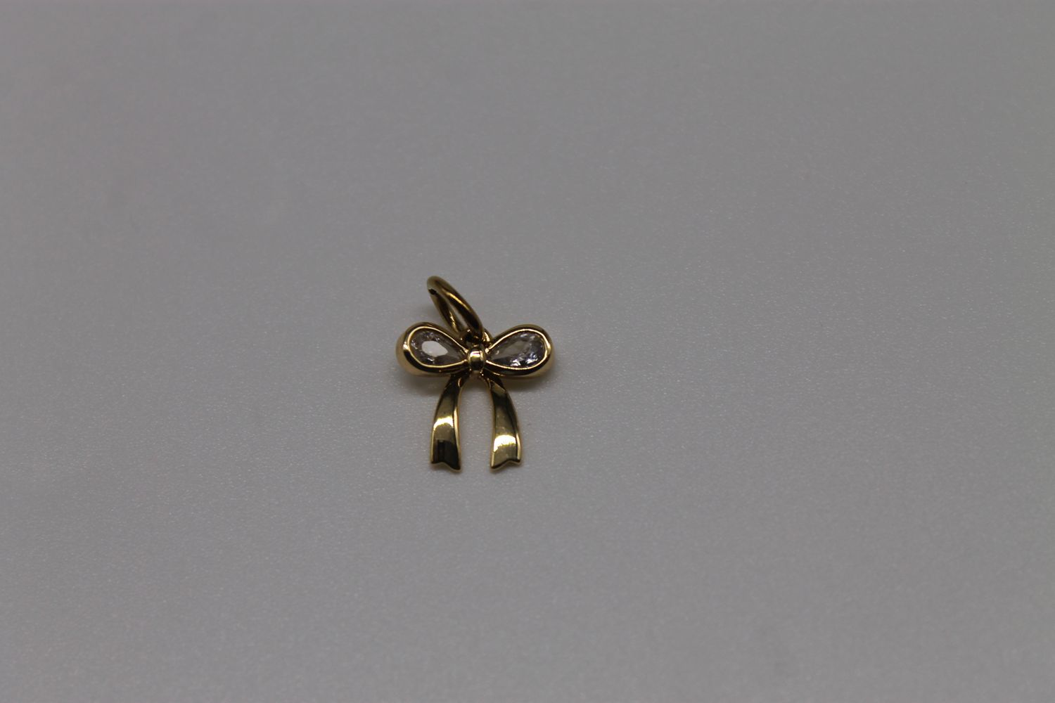 Gold Diamond Bow Charm