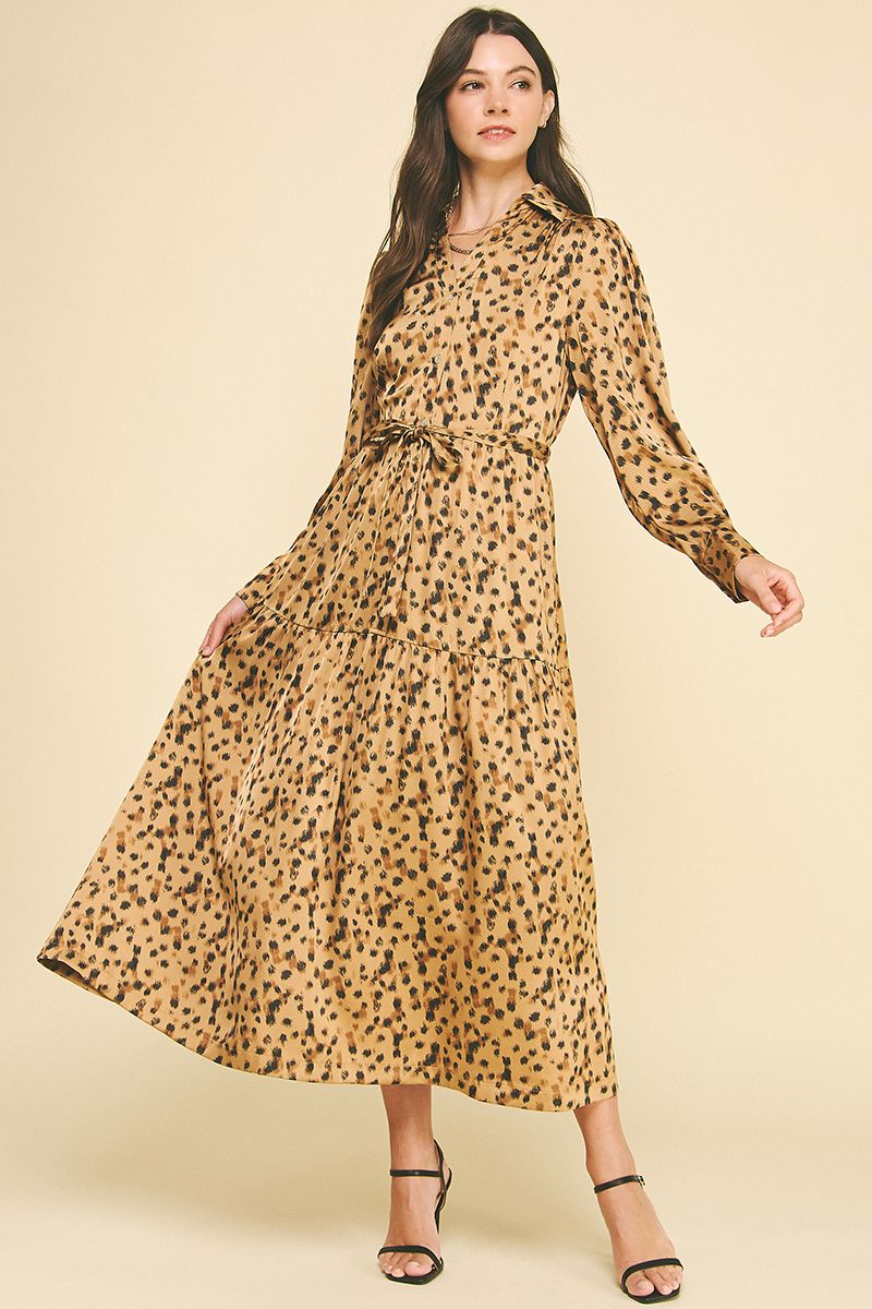 Leopard Print Dress, Size: L