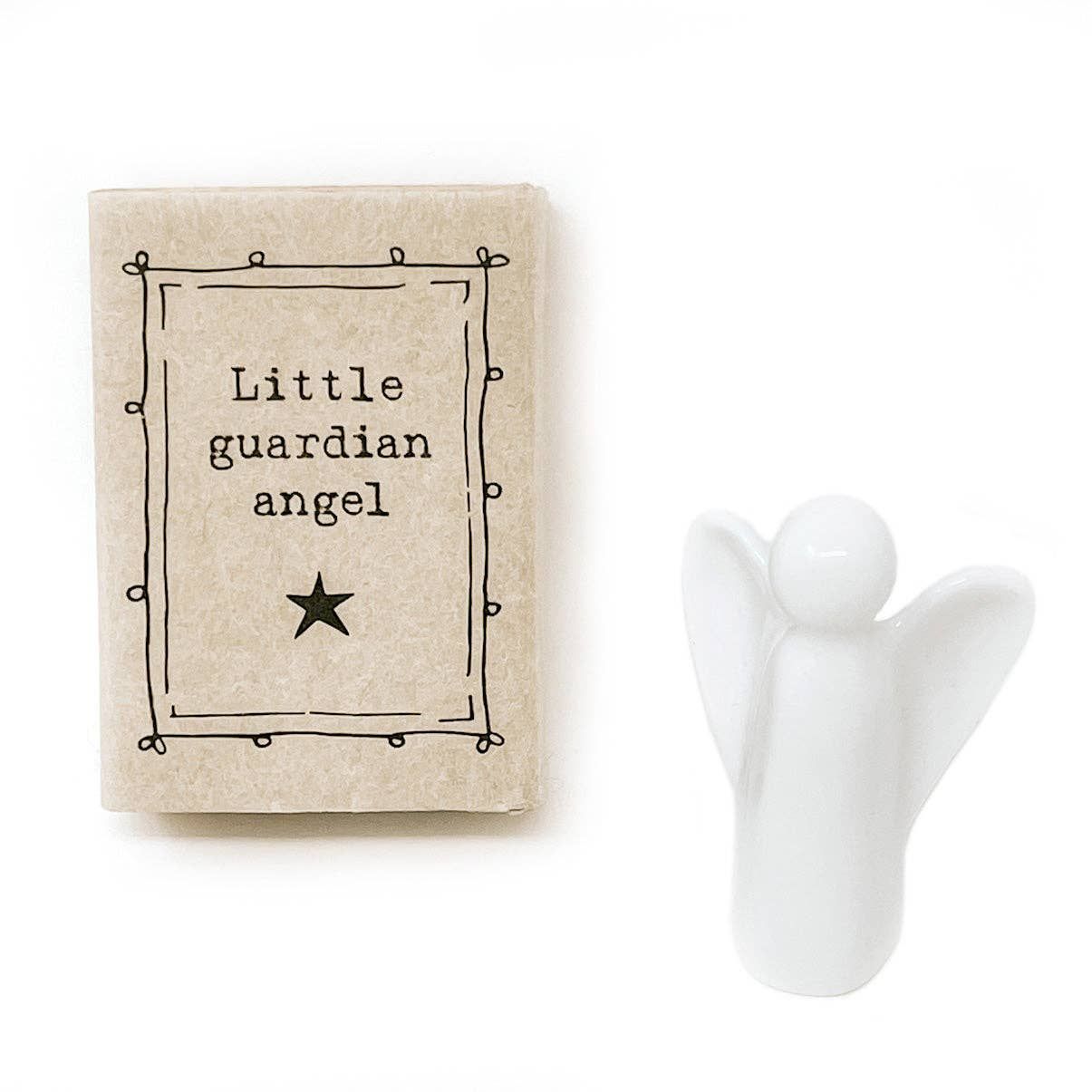 Matchbox Blessings- Ceramic Little Guardian Angel