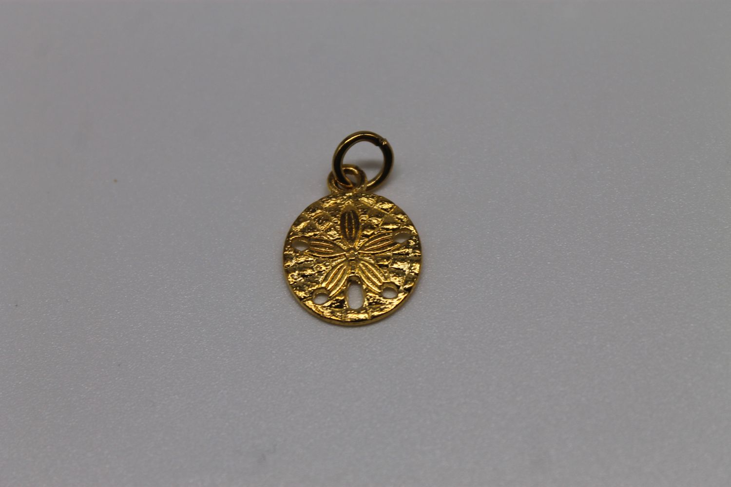 Gold Sand Dollar Charm