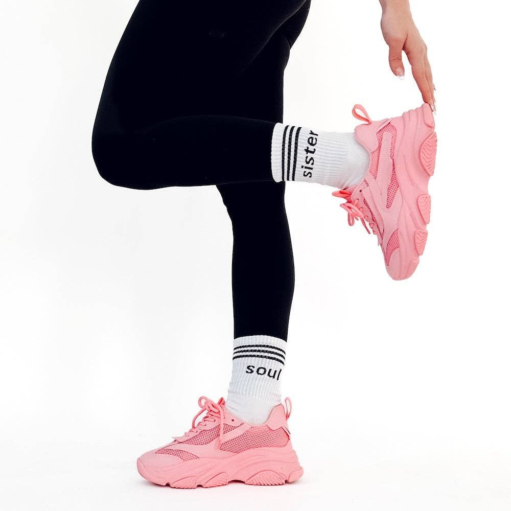 Word Up Stripe Socks