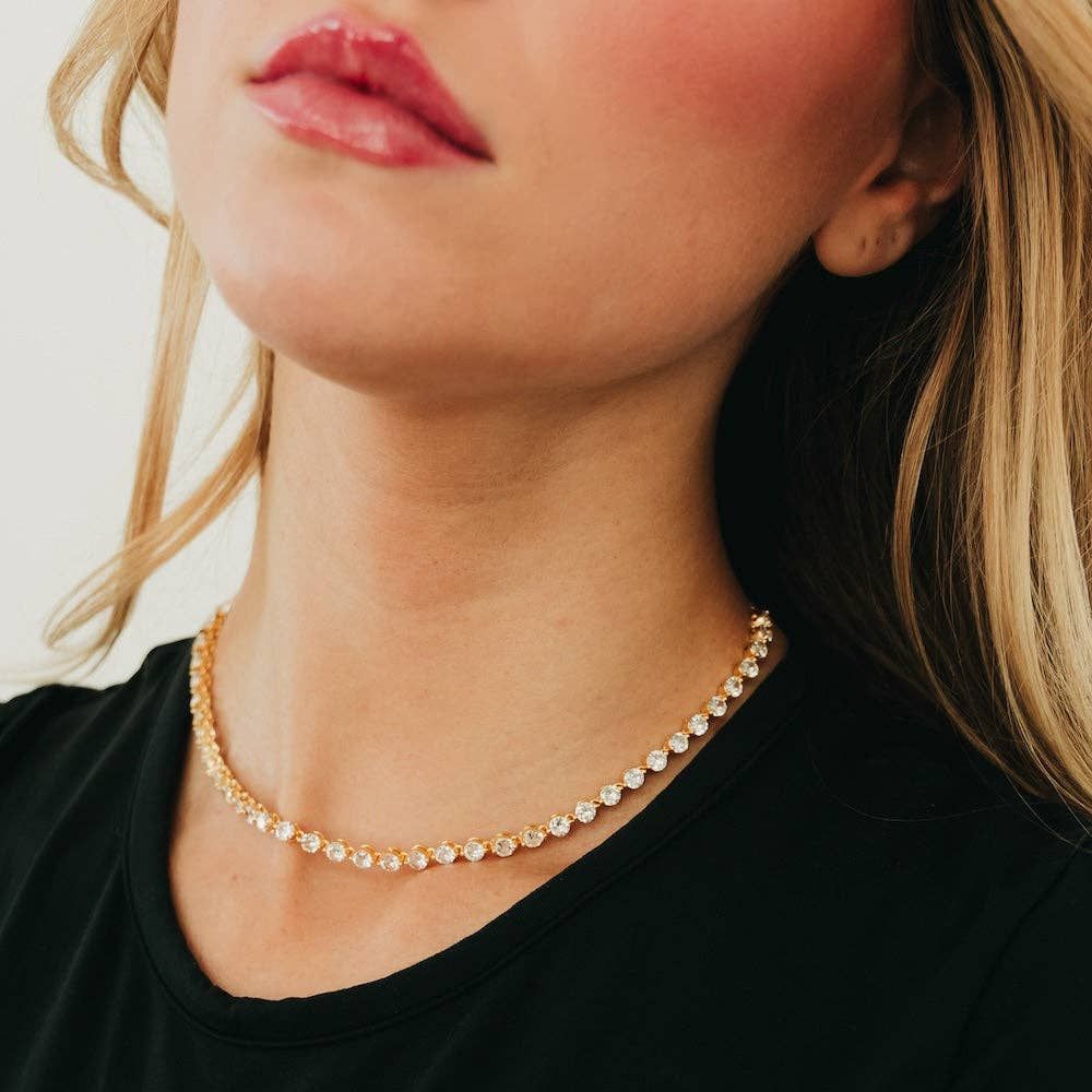 Luxe Frosted In Diamonds Choker Necklace - WATERPROOF Luxe Frosted In Diamonds Choker Necklace - WATERPROOF