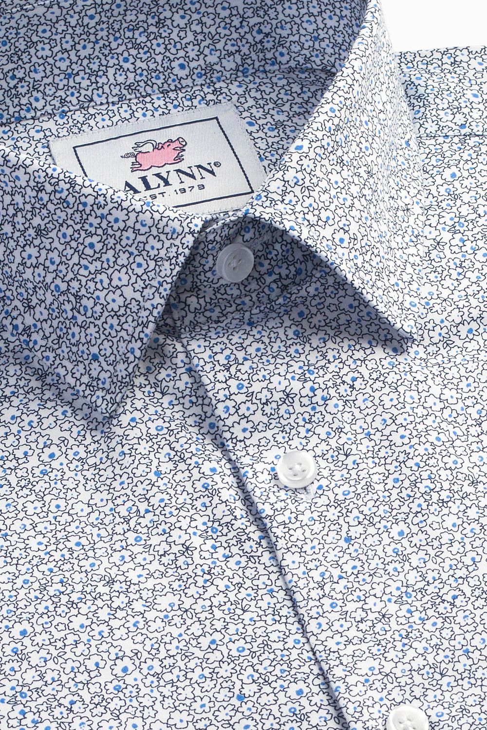 Reid Floral Untuckable Classic Fit Dress Shirt White Alynn Reid Floral Untuckable Classic Fit Dress Shirt White Alynn, Size: XL