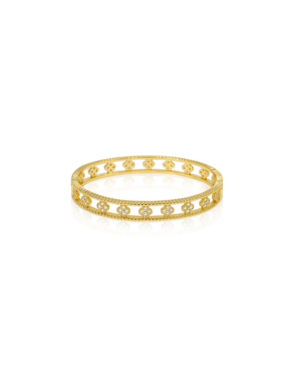 Gracie CZ Clover Bangle Gracie CZ Clover Bangle