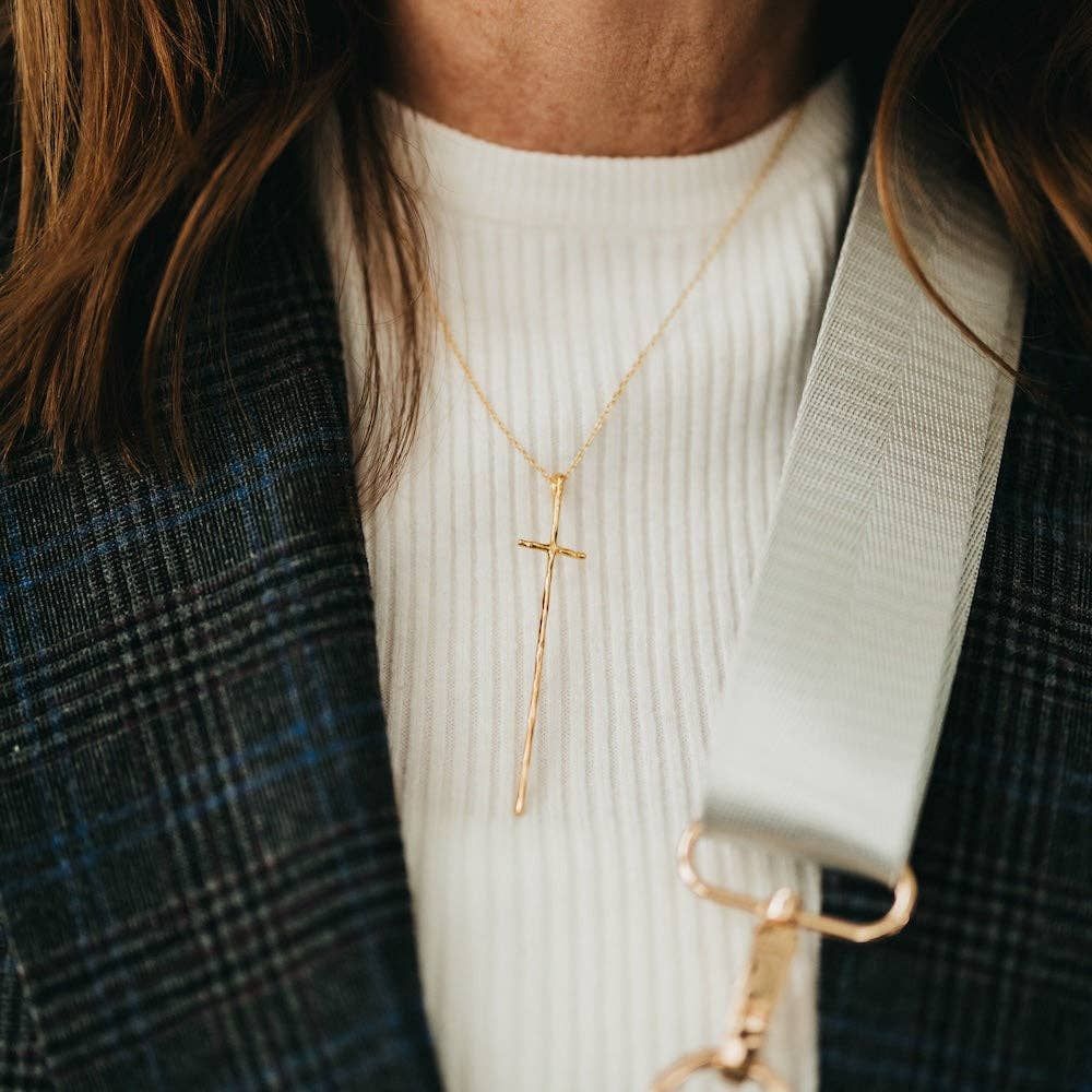 Modern Cross Necklace - WATERPROOF Modern Cross Necklace - WATERPROOF, Color: Gold
