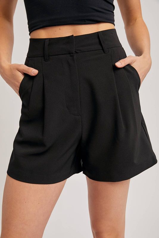 CLASSIC DOUBLE PLEATED SHORTS