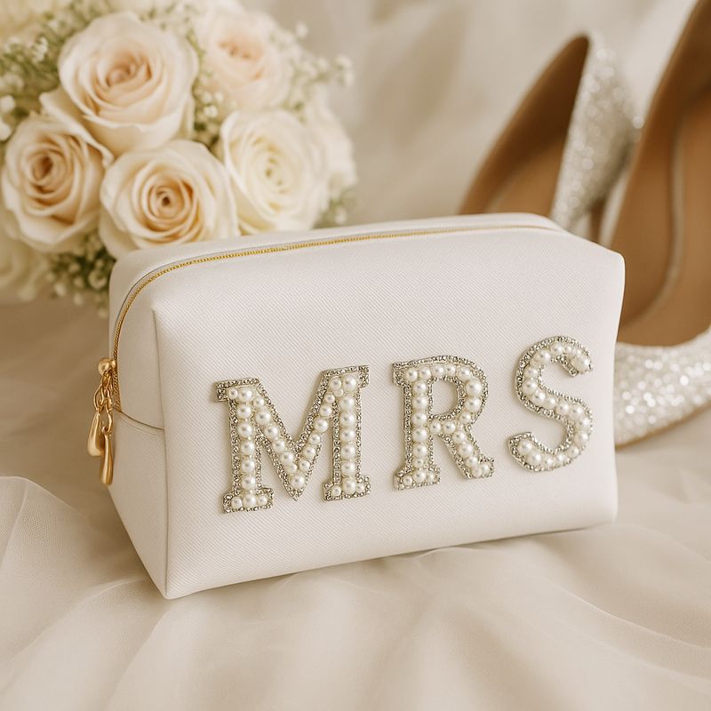Mrs. Bridal Beauty Cosmetics Pouch