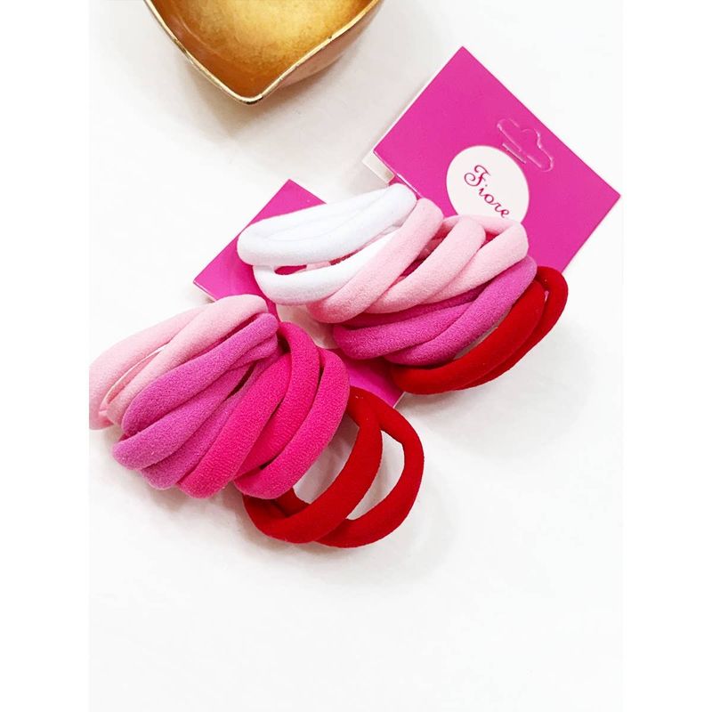Valentine Shades Multicolor Elastic Hair Tie Set