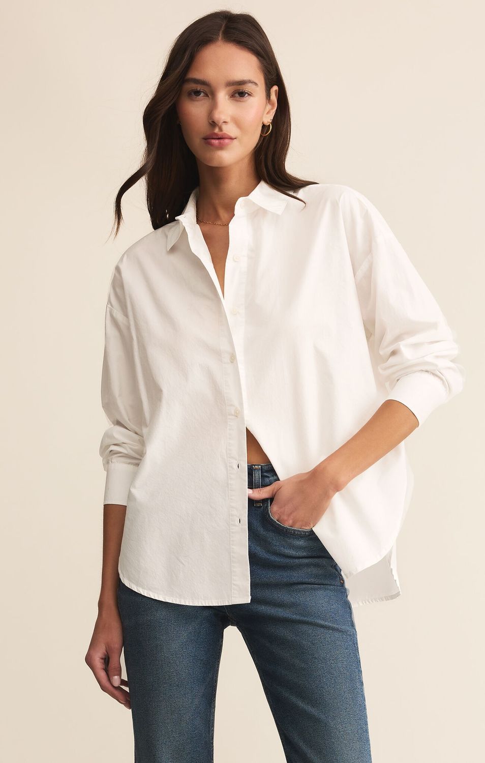 Elevated Poplin Shirt, name: Medium