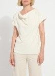 Ensley Cowl Neck Top Curvy, Curvy Sizes: 1X