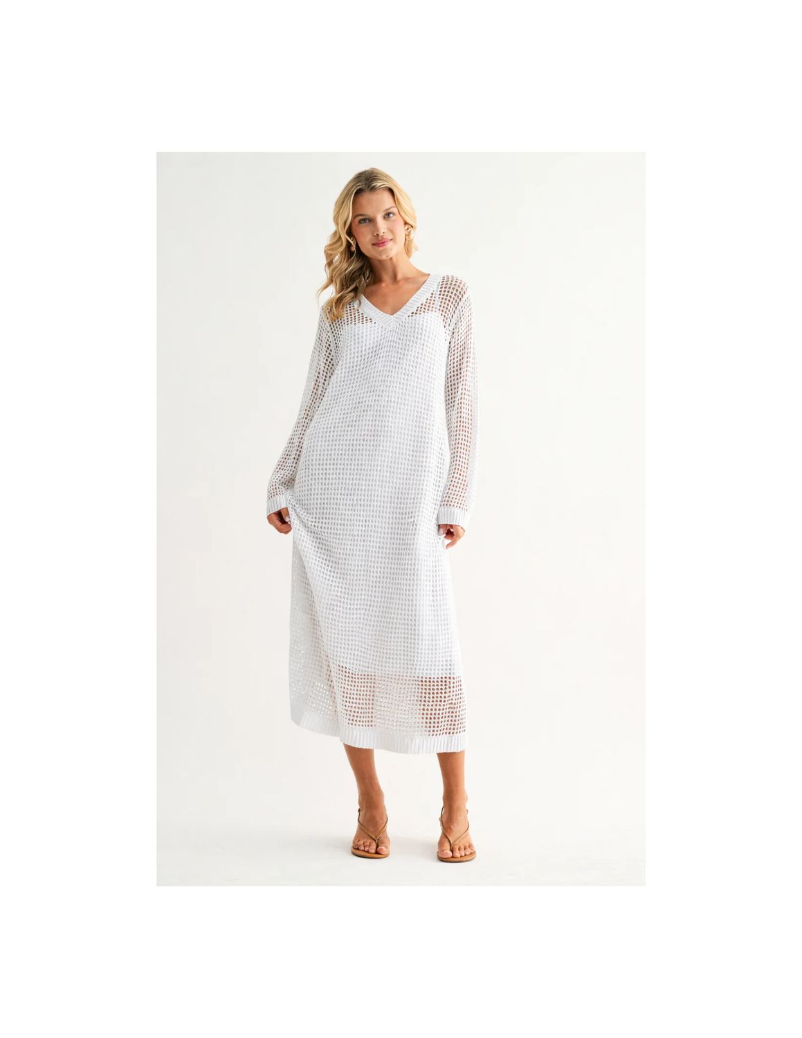 Shawn Crochet Dress Shawn Crochet Dress, name: White, Medium