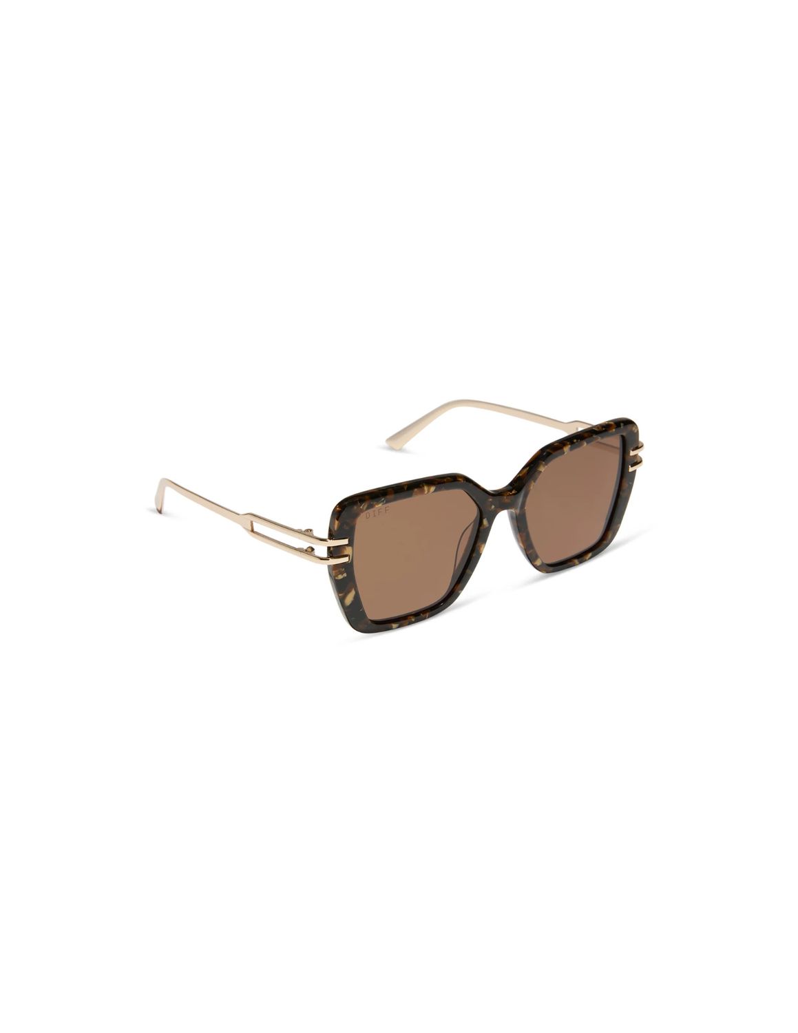 DIFF Eyewear - Joey White Cloud Metal Blue Mirrored, Non-polarized DIFF Eyewear - Joey White Cloud Metal Blue Mirrored, Non-polarized
