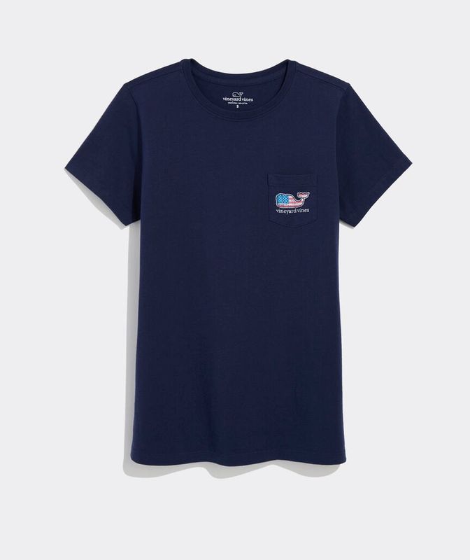 Flag Whale Short-Sleeve Pocket Tee
